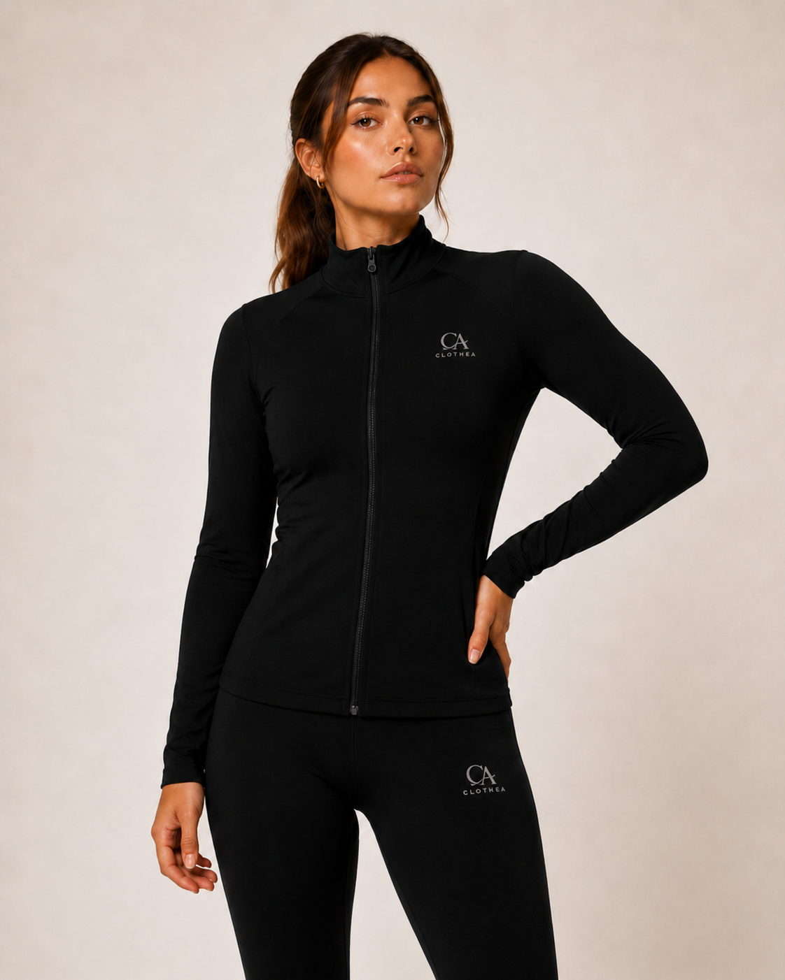 Tutina da palestra con tessuto tecnico ad alta elasticità, set da 4pcs  - Clothea