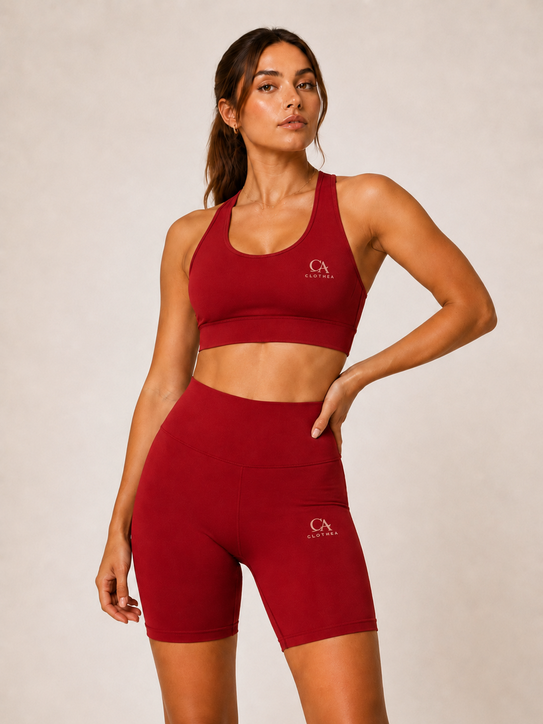 Tutina da palestra con tessuto tecnico ad alta elasticità, set da 4pcs  - Clothea
