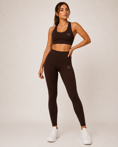 Tutina da palestra con tessuto tecnico ad alta elasticità, set da 4pcs  - Clothea