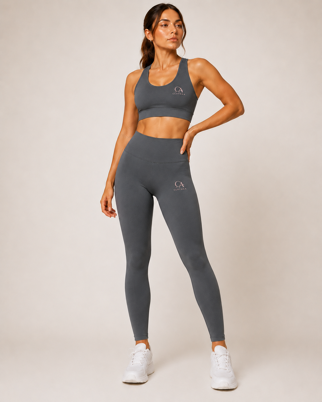 Tutina da palestra con tessuto tecnico ad alta elasticità, set da 4pcs  - Clothea
